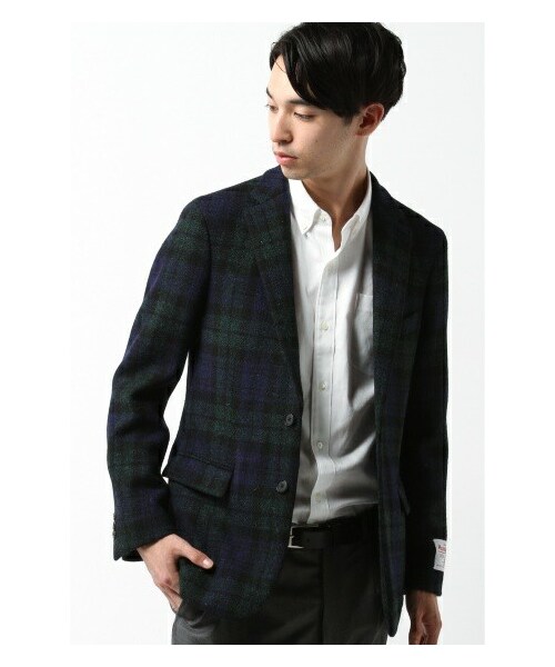 EDIFICE（エディフィス）の「HARRIS TWEED ブラックウォッチジャケット 