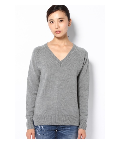 アパルトモン　ニット　美品 アパルトモン ドゥーズィエムクラス 19SS アゼVネックニット