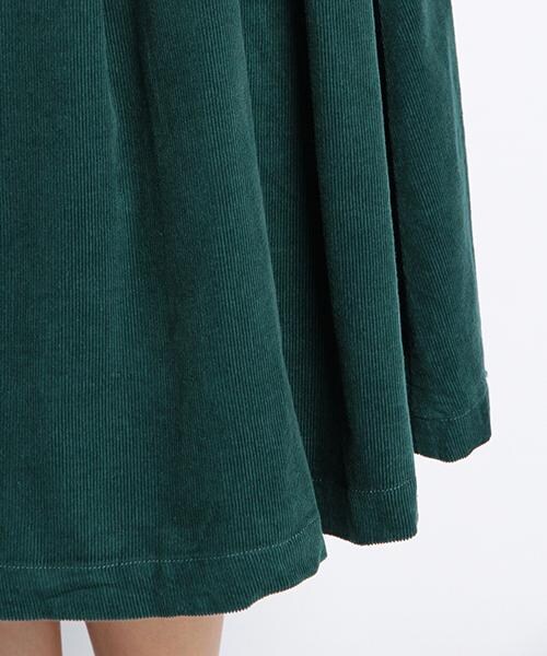 DOUBLE NAME（ダブルネーム）の「タックギャザー膝丈ＳＫＴ（スカート・レディース・ネイビー/グリーン/レッド/キナリ・FREE）」の8枚目の写真