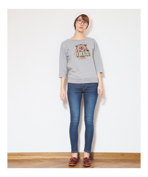 HOLIDAY（ホリデイ）の「《予約商品》BEAR SWEAT TOPS（トップス・レディース・WHITE/GRAY/BURGUNDY・ONE SIZE）」の10枚目の写真