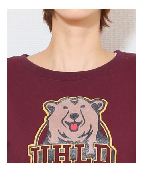 HOLIDAY（ホリデイ）の「《予約商品》BEAR SWEAT TOPS（トップス・レディース・WHITE/GRAY/BURGUNDY・ONE SIZE）」の6枚目の写真