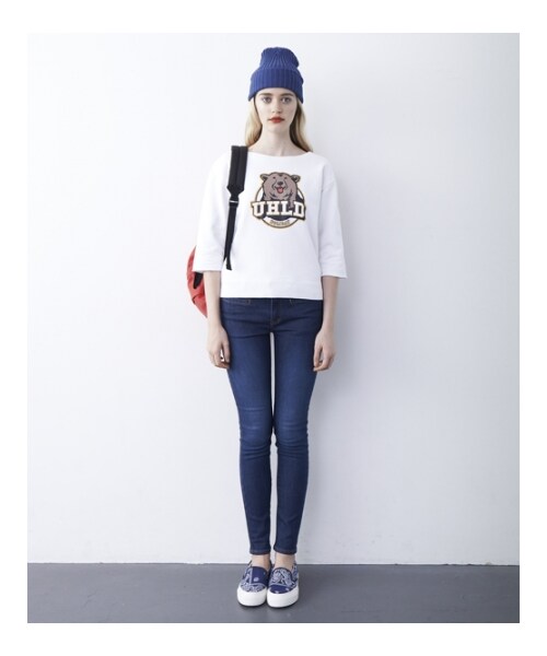 HOLIDAY（ホリデイ）の「《予約商品》BEAR SWEAT TOPS（トップス・レディース・WHITE/GRAY/BURGUNDY・ONE SIZE）」の12枚目の写真