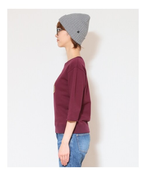 HOLIDAY（ホリデイ）の「《予約商品》BEAR SWEAT TOPS（トップス・レディース・WHITE/GRAY/BURGUNDY・ONE SIZE）」の4枚目の写真