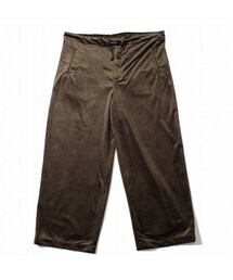 ATHA | ATHA アタ ワイドイージーパンツ ブラウン VELVET GATHER WIDE EASY TROUSERS(その他パンツ)