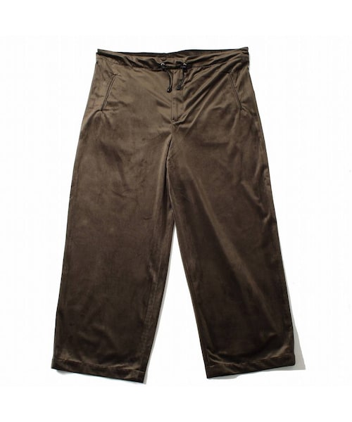 ATHA(アタ)の「ATHA アタ ワイドイージーパンツ ブラウン VELVET GATHER WIDE EASY TROUSERS(その他パンツ・レディース・ブラウン・FREE)」の1枚目の写真