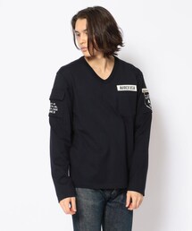 AVIREX（アヴィレックス）の「【WEB限定】ファティーグVネック Tシャツ /FATIGUE V-NECK T-SHIRT（その他・メンズ）」