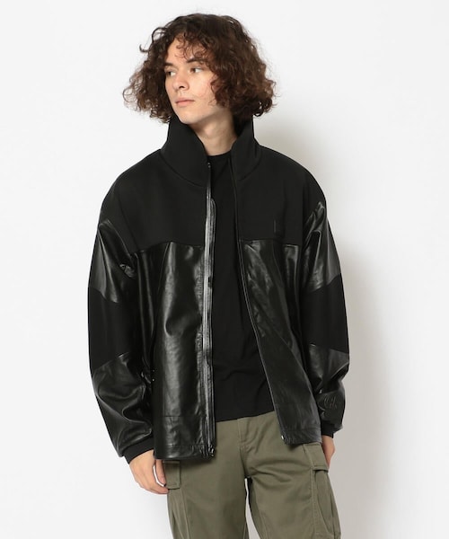 【AVI-TEX】レザー ユーティリティ ジャケット/LEATHER UTILITY JACKET
