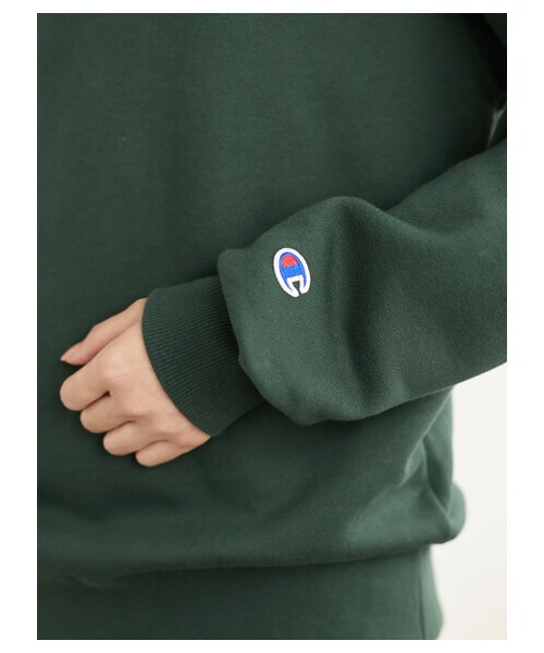 Green　Parks（グリーンパークス）の「■Champion クルーネックスウェット（トップス・ブラック/モカ/ネイビー/ダークグリーン・F）」の8枚目の写真
