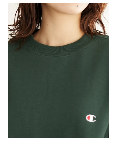 Green　Parks（グリーンパークス）の「■Champion クルーネックスウェット（トップス・ブラック/モカ/ネイビー/ダークグリーン・F）」の6枚目の写真
