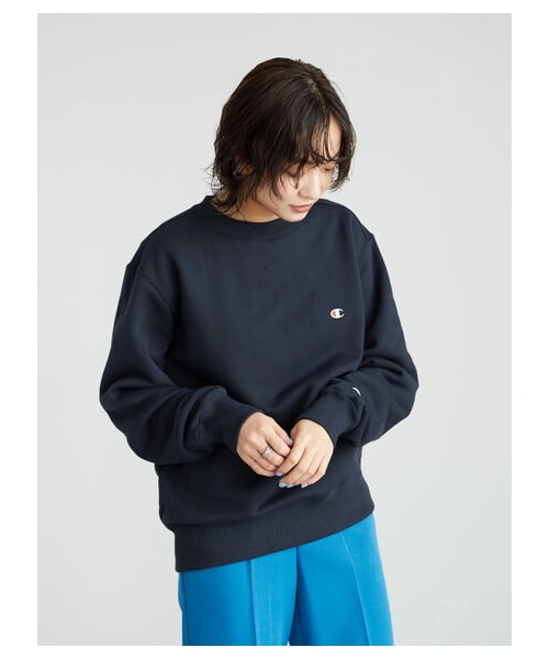 Green　Parks（グリーンパークス）の「■Champion クルーネックスウェット（トップス・ブラック/モカ/ネイビー/ダークグリーン・F）」の12枚目の写真