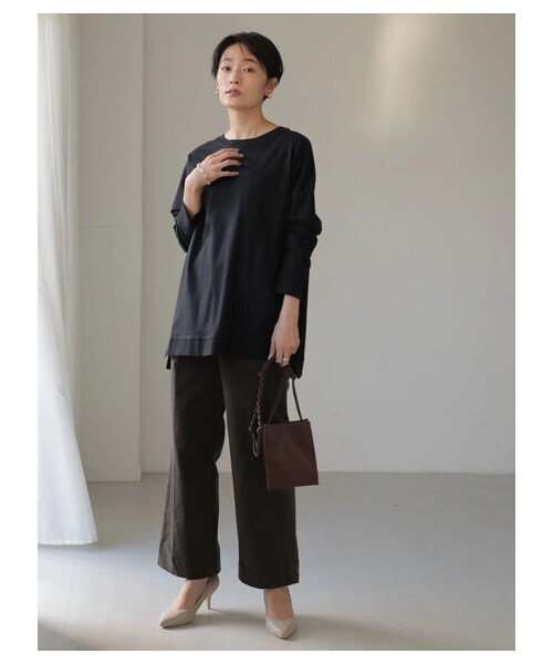 AMERICAN HOLIC(アメリカンホリック)の「ストレッチコールテンセンタープレスパンツ(パンツ・オフホワイト/チャコールグレー/グレーベージュ/サックスブルー・XS/S/M/L)」の22枚目の写真