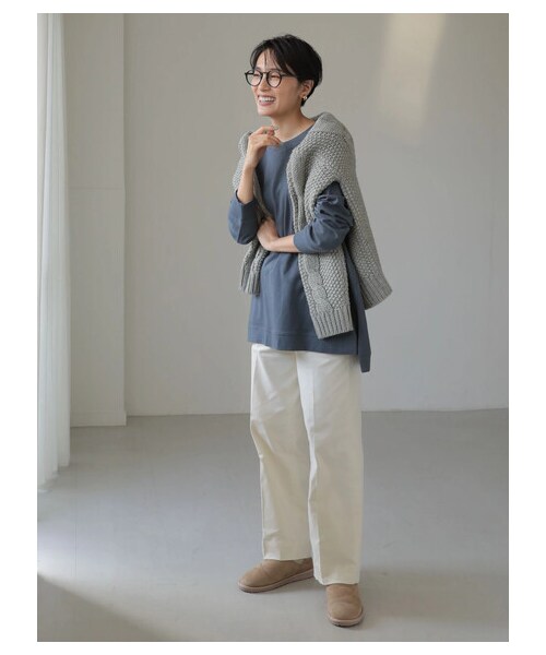 AMERICAN HOLIC(アメリカンホリック)の「ストレッチコールテンセンタープレスパンツ(パンツ・オフホワイト/チャコールグレー/グレーベージュ/サックスブルー・XS/S/M/L)」の20枚目の写真