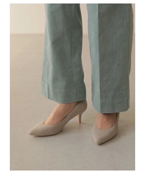 AMERICAN HOLIC(アメリカンホリック)の「ストレッチコールテンセンタープレスパンツ(パンツ・オフホワイト/チャコールグレー/グレーベージュ/サックスブルー・XS/S/M/L)」の6枚目の写真