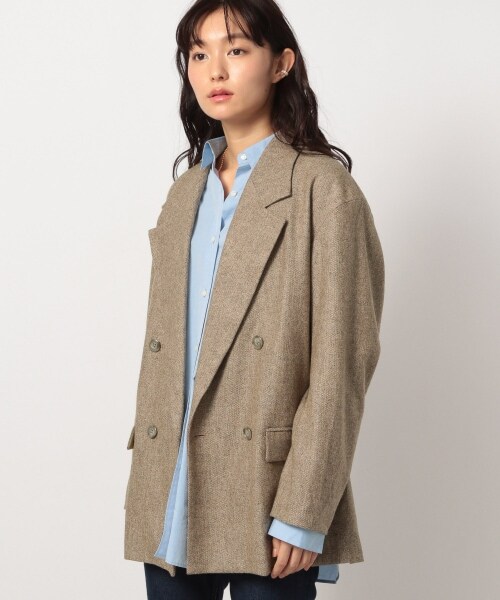 BABYLONE ウールシルクダブルジャケット BABYLONE（バビロン）の「ウールシルクダブルジャケット（）」 - WEAR