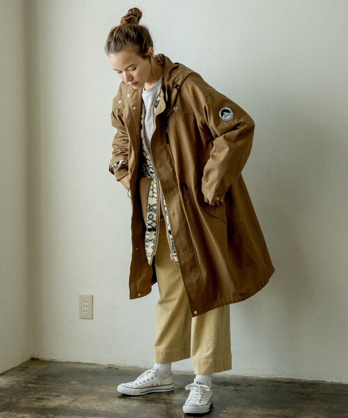 PUAL CE CIN（ピュアルセシン）の「【GERRY】MILITARY MOD COAT/ミリタリーモッズコート（その他アウター・レディース・キャメル/カーキ・FREE）」の2枚目の写真