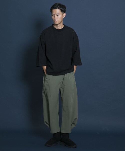 Uiscel（ユイセル）の「Uiscel 撥水2WAYオーバーパンツ（その他・メンズ・BLACK/KHAKI・one）」の7枚目の写真