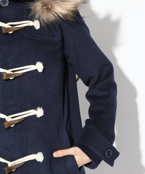 repipi armario（レピピ アルマリオ）の「ロングダッフルコート（ジャケット/アウター・レディース・レッド/キャメル/ネイビー・ＸＳ/Ｓ/Ｍ）」の8枚目の写真