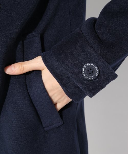 repipi armario（レピピ アルマリオ）の「ロングダッフルコート（ジャケット/アウター・レディース・レッド/キャメル/ネイビー・ＸＳ/Ｓ/Ｍ）」の9枚目の写真