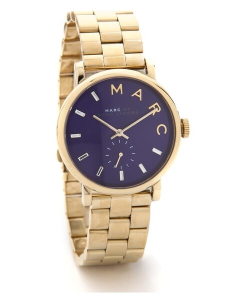 Marc by Marc Jacobs(マークバイマークジェイコブス)の「Marc by Marc Jacobs Baker Watch(アナログ腕時計・レディース・Gold/Mineral Blue・One Size)」の1枚目の写真