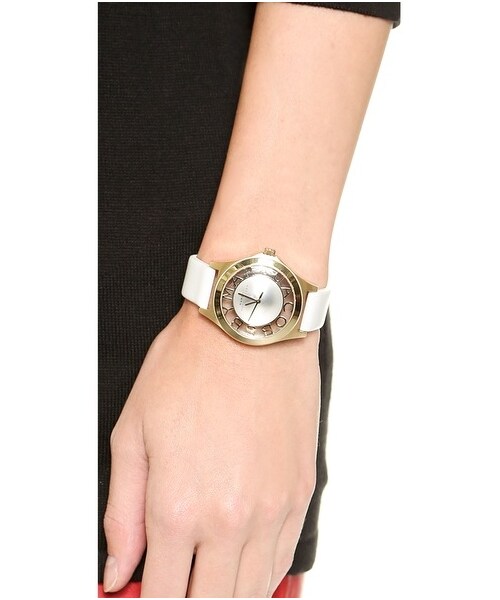 Marc by Marc Jacobs（マークバイマークジェイコブス）の「Marc by Marc Jacobs Henry Skeleton Watch（アナログ腕時計・レディース・Gold/White・One Size）」の2枚目の写真