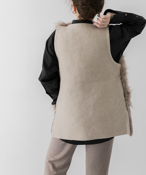 ADAWAS(アダワズ)の「ADAWAS ECO FUR GILET(その他・レディース・SAND/BROWN・FREE)」の9枚目の写真