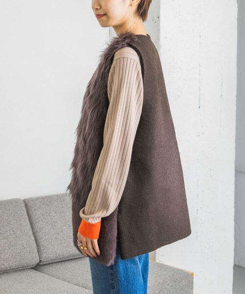ADAWAS(アダワズ)の「ADAWAS ECO FUR GILET(その他・レディース・SAND/BROWN・FREE)」の22枚目の写真