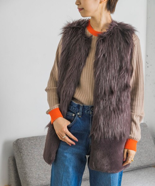 ADAWAS(アダワズ)の「ADAWAS ECO FUR GILET(その他・レディース・SAND/BROWN・FREE)」の16枚目の写真