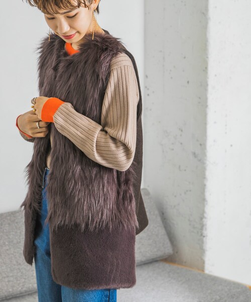 ADAWAS(アダワズ)の「ADAWAS ECO FUR GILET(その他・レディース・SAND/BROWN・FREE)」の17枚目の写真