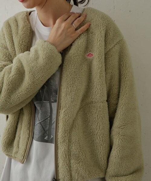 DANTON（ダントン）の「DANTON HIGH PILE ZIP V-NECK JACKET（）」 - WEAR