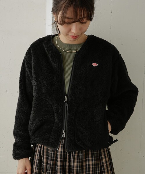 DANTON（ダントン）の「DANTON HIGH PILE ZIP V-NECK JACKET（）」 - WEAR
