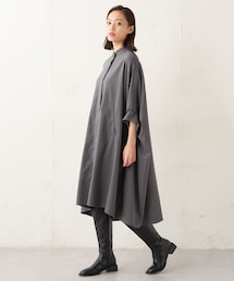 Lui's | ポンチョライクドレープロングコート(その他アウター)
