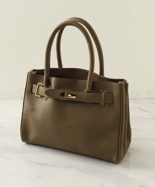 OUVRAGE CLASSE（ウヴラージュクラス）の「【sita parantica/シ―タパランティカ】レザートートバッグＳ（ショルダーバッグ・レディース・ベージュ/ブラック・FREE）」の2枚目の写真