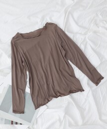 COLONY 2139（コロニートゥーワンスリーナイン）の「着る美容液(ボートネックTシャツ)（Tシャツ/カットソー）」