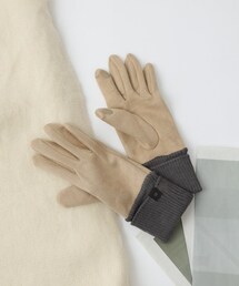 COLONY 2139（コロニートゥーワンスリーナイン）の「スマホ対応リブ付きスエード風手袋（その他雑貨）」