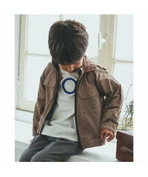 BeBe | リバーシブル 取り外し可能 フード付き ロゴ プリント マウンテン パーカー (90~150cm)(ナイロンジャケット)