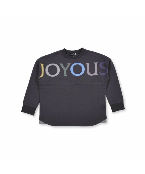 BeBe(ベベ)の「BIG ロゴ プリント コットン ドルマン スリーブ 長袖 Tシャツ (100~150cm)(Tシャツ/カットソー・キッズ・ホワイト/グレー・110)」の2枚目の写真