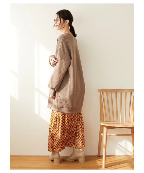 Green　Parks（グリーンパークス）の「・SUGAR SPOON キカガラケシプリーツスカート（スカート・ブラック/イエロー/パープル・F）」の4枚目の写真