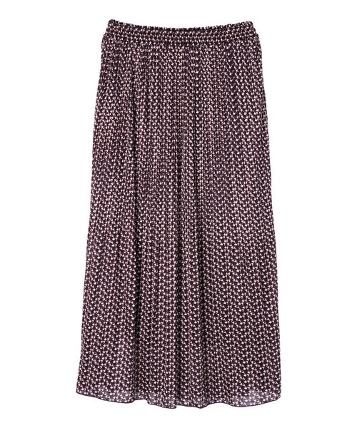 Green　Parks（グリーンパークス）の「・SUGAR SPOON キカガラケシプリーツスカート（スカート・ブラック/イエロー/パープル・F）」の19枚目の写真