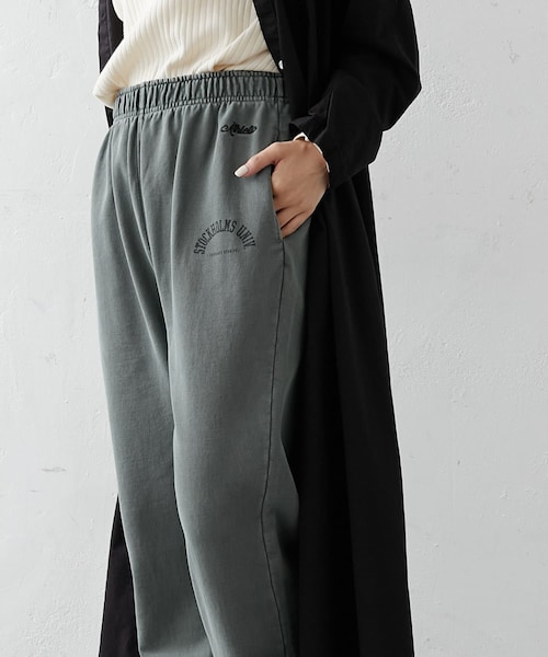 PUAL CE CIN（ピュアルセシン）の「ピグメント裏毛パンツ（その他パンツ・レディース・ベージュ/グレー/グリーン/チャコールグレー・FREE）」の3枚目の写真