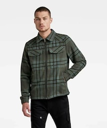 G-STAR | CHECK OVERSHIRT JACKET(ブルゾン)
