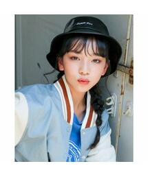 ZIDDY | 【ニコ☆プチ掲載】ロゴ入り合皮バケットハット(ハット)