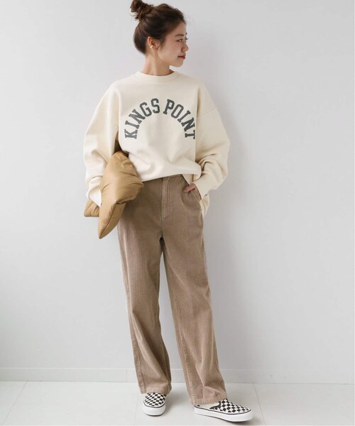 JOURNAL STANDARD 製品染めコーデュロイストレートパンツ JOURNAL STANDARD relume（ジャーナルスタンダード レリューム