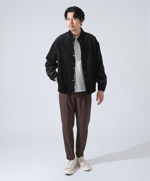 URBAN RESEARCH ROSSO WOMEN（アーバンリサーチ　ロッソ）の「拉鍊立領燈芯絨夾克（ジャケット/アウター・メンズ・黑色/棕色・M/L）」の9枚目の写真