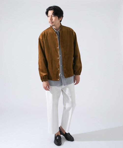 URBAN RESEARCH ROSSO WOMEN（アーバンリサーチ　ロッソ）の「拉鍊立領燈芯絨夾克（ジャケット/アウター・メンズ・黑色/棕色・M/L）」の5枚目の写真