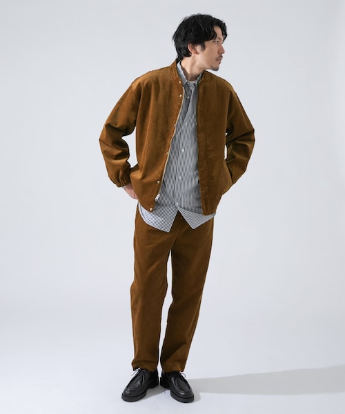 URBAN RESEARCH ROSSO WOMEN（アーバンリサーチ　ロッソ）の「拉鍊立領燈芯絨夾克（ジャケット/アウター・メンズ・黑色/棕色・M/L）」の6枚目の写真