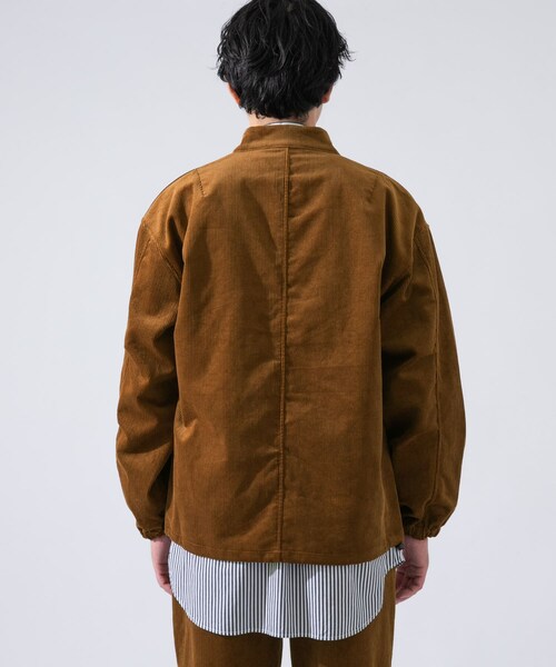 URBAN RESEARCH ROSSO WOMEN（アーバンリサーチ　ロッソ）の「拉鍊立領燈芯絨夾克（ジャケット/アウター・メンズ・黑色/棕色・M/L）」の4枚目の写真