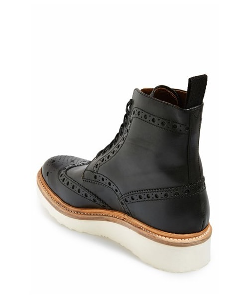 GRENSON（グレンソン）の「Grenson 'Fred' Wingtip Boot (Men)（ブーツ・メンズ・Tan/Black・9US / 8UK/10.5US / 9.5UK/10US / 9UK/12US / 11UK/8US / 7UK/9.5US / 8.5UK/11US / 10UK）」の4枚目の写真