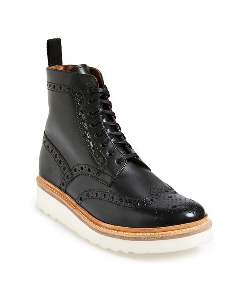 GRENSON（グレンソン）の「Grenson 'Fred' Wingtip Boot (Men)（ブーツ・メンズ・Tan/Black・9US / 8UK/10.5US / 9.5UK/10US / 9UK/12US / 11UK/8US / 7UK/9.5US / 8.5UK/11US / 10UK）」の2枚目の写真