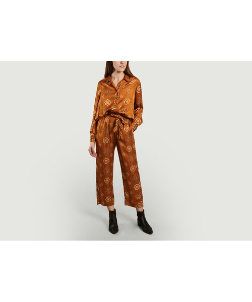SWILDENS（スウィルデンズ）の「Pantalon droit motif bandana Eliot（その他・Camel・34/36/38/40）」の4枚目の写真