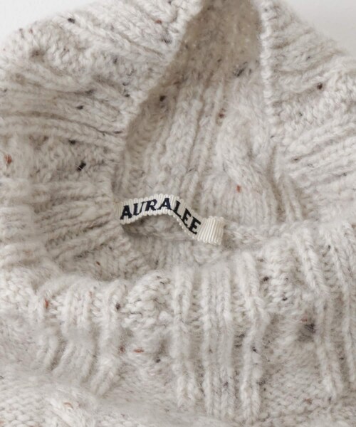 AURALEE（オーラリー）の「AURALEE WOOLBABYALPACANEPPEDTTLPULLOVER（その他・レディース・MIX IVORY・1）」の20枚目の写真
